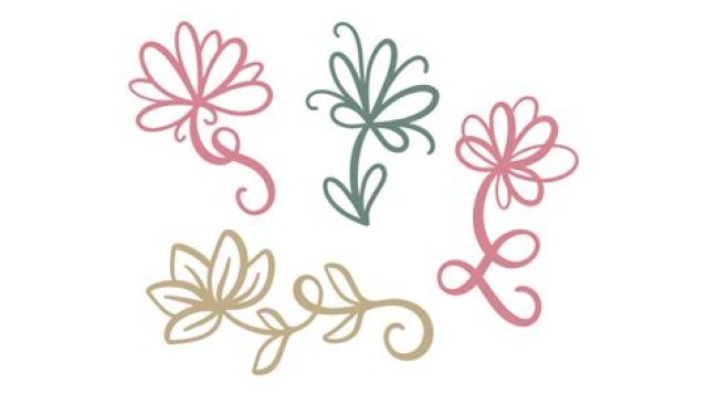 Free Flower Outline SVG - 33+  Flowers SVG Files for Cricut
