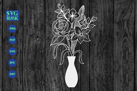 Flower Vase SVG Free - 30+  Instant Download Flowers SVG