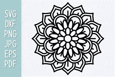 Flower Mandala SVG - 92+  Best Flowers SVG Crafters Image