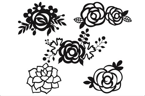Flower Clipart For Cricut - 17+  Free Flowers SVG PNG EPS DXF
