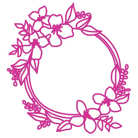 Floral Wreath Free SVG - 93+  Best Flowers SVG Crafters Image