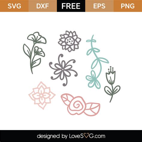 Floral Pattern SVG Free - 58+  Editable Flowers SVG Files
