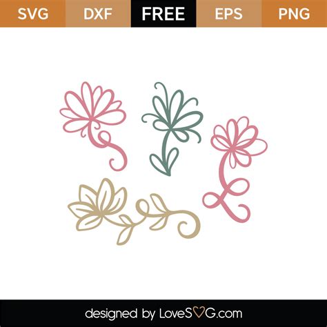 Floral Animal SVG - 35+  Popular Flowers SVG Cut Files