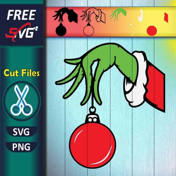 grinch svg hand - Free SVG Files