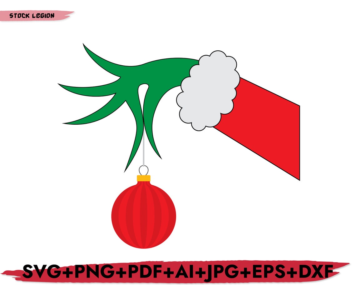 Grinch Hand Svg / Png /dxf /EPS /PDF - Etsy