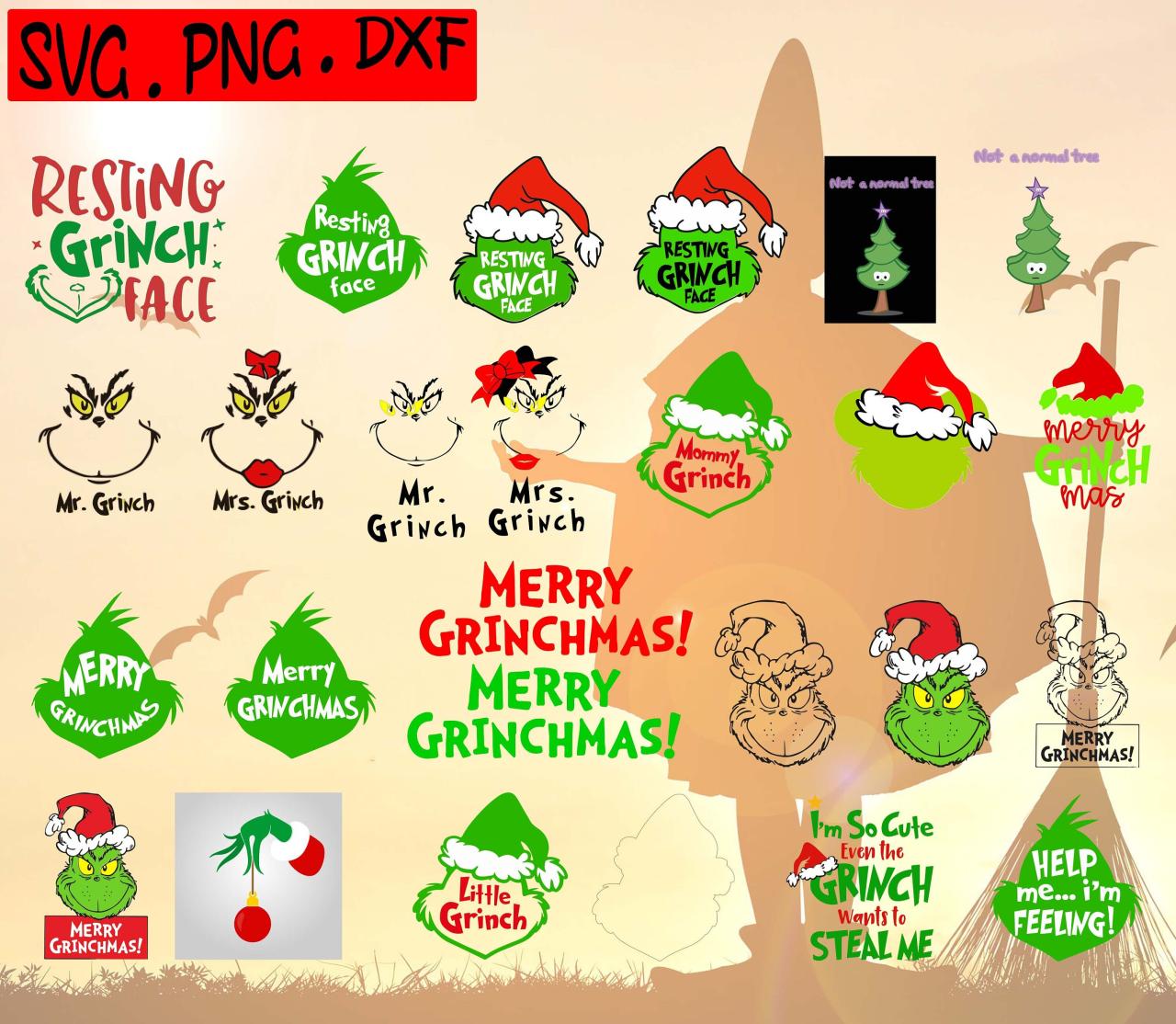 Grinch How the Grinch Stole Christmas Svg/Png/Dxf Silhouette | Etsy
