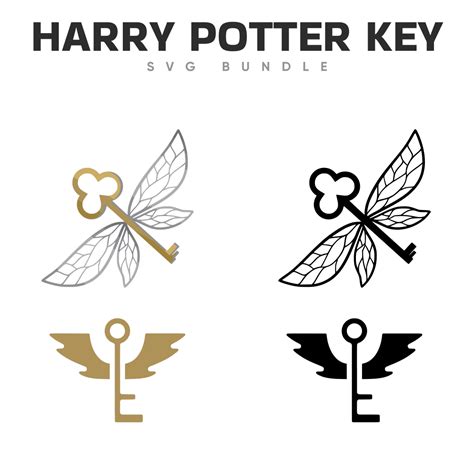 Harry Potter Flying Key SVG - 19+  Editable Harry Potter SVG Files