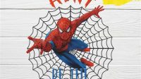 Spiderman Birthday Shirt SVG - 50+  Best Spiderman SVG Crafters Image